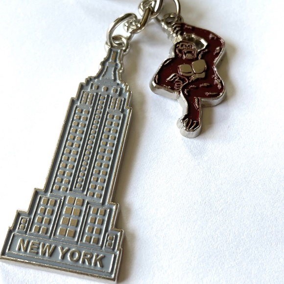New York City charm keychain key holder charms. NYC-King Kong - Picture 2 of 5